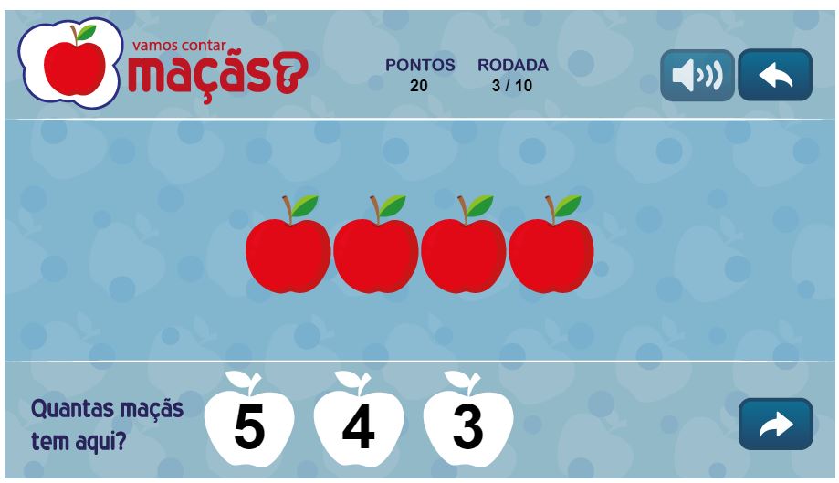 JOGO CONTAR MAÇÃS